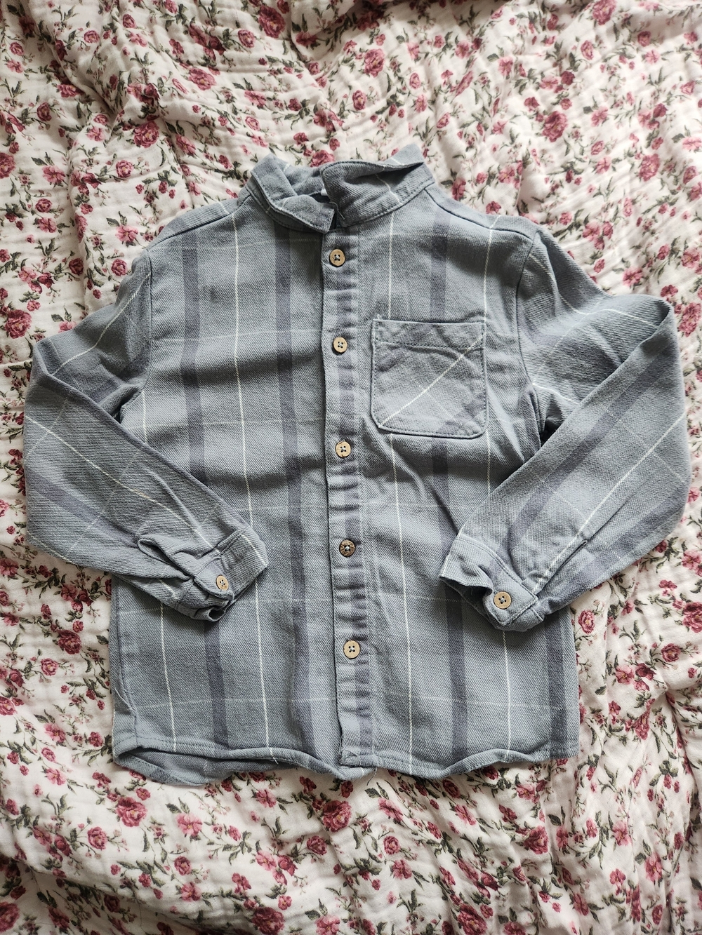 Jamie Kay Light Blue Striped Button-Down Shirt